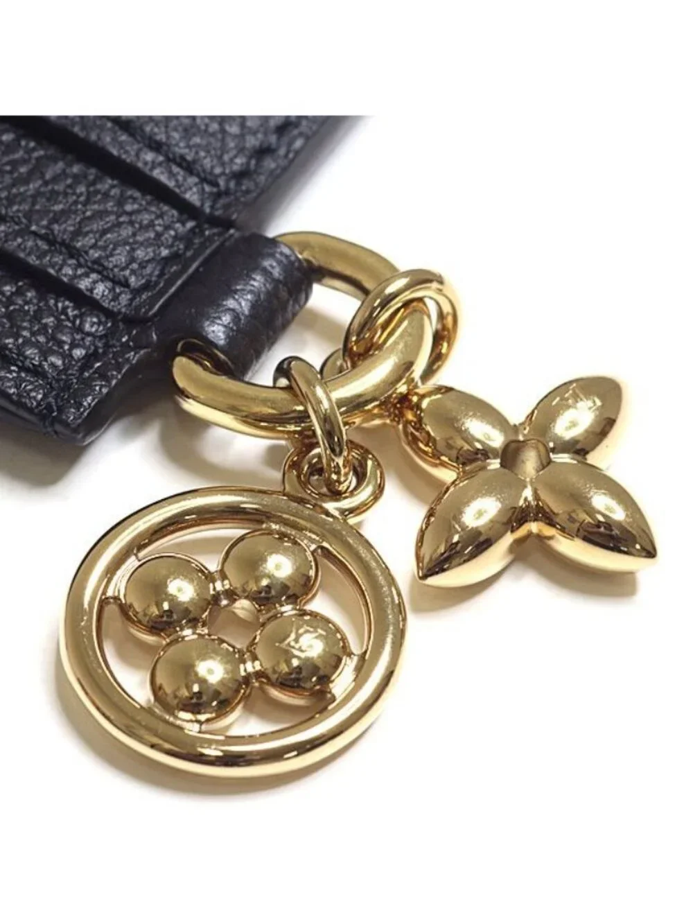 Louis Vuitton Card Holderlv Charm Monogramempreinte Noir Black